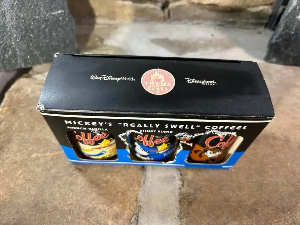 Mickey’s Really Swell Coffee 3pk Canisters 1.75oz Cans Disneyland Resort expired